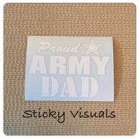 Proud ARMY Mom, Dad, Aunt, Uncle Window Decal #decals #stickers #windowdecal #windowsticker #fundecal #makeastatement #army #armymom