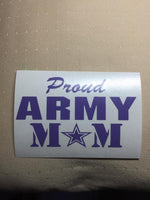 Proud ARMY Mom, Dad, Aunt, Uncle Window Decal #decals #stickers #windowdecal #windowsticker #fundecal #makeastatement #army #armymom