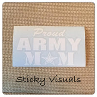 Proud ARMY Mom, Dad, Aunt, Uncle Window Decal #decals #stickers #windowdecal #windowsticker #fundecal #makeastatement #army #armymom