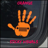 Hand Wave Window Decal Sticker Pick Size & Color #decals #stickers #windowdecal #windowsticker #fundecal #makeastatement