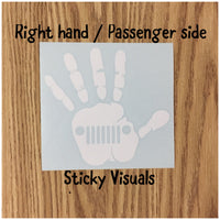 Hand Wave Window Decal Sticker Pick Size & Color #decals #stickers #windowdecal #windowsticker #fundecal #makeastatement