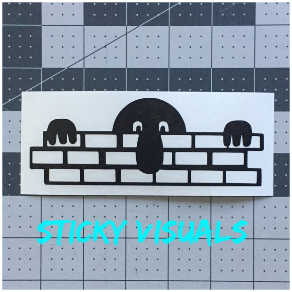 Killroy was here symbol Decal Sticker Pick Size & Color