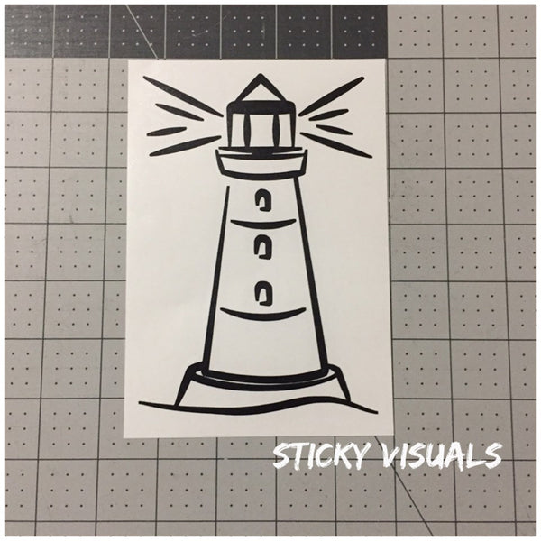 Lighthouse #1 Window Decal Sticker Pick Size & Color #decals #stickers #windowdecal #windowsticker #fundecal #makeastatement #lighthouse