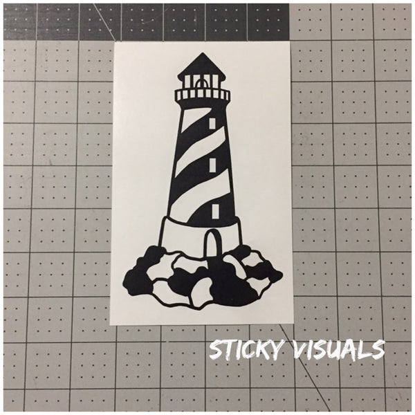 Lighthouse #2 Window Decal Sticker Pick Size & Color #decals #stickers #windowdecal #windowsticker #fundecal #makeastatement #lighthouse