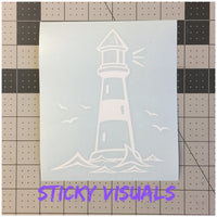 Lighthouse #3 Window Decal Sticker Pick Size & Color #decals #stickers #windowdecal #windowsticker #fundecal #makeastatement #lighthouse