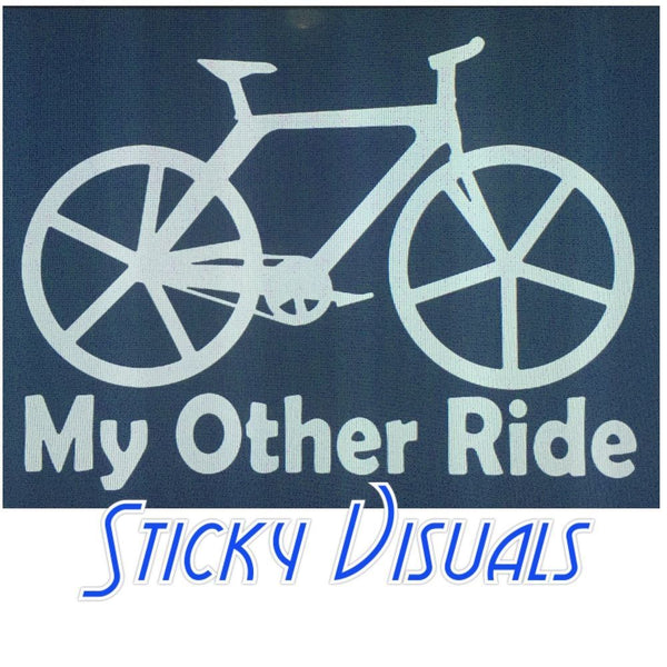 My Other Ride Mountain Bicycle Window Decal Sticker Pick Size & Color #decals #stickers #bicycle #myotherride