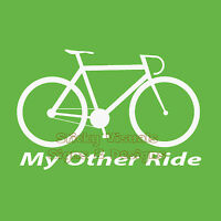 My Other Ride Bicycle Window Decal Sticker Pick Size & Color #decals #stickers #bicycle