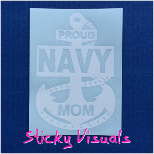 Proud U,S. Navy Mom Dad Aunt Uncle Window Decal Sticker #decals #stickers #windowdecal #windowsticker #fundecal #makeastatement #navy #navymom