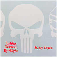 Punisher Skull Decal Sticker Pick Size & Color #decals #stickers #windowdecal #windowsticker #fundecal #makeastatement #punisher