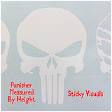 Punisher Skull Decal Sticker Pick Size & Color #decals #stickers #windowdecal #windowsticker #fundecal #makeastatement #punisher